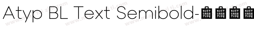 Atyp BL Text Semibold字体转换